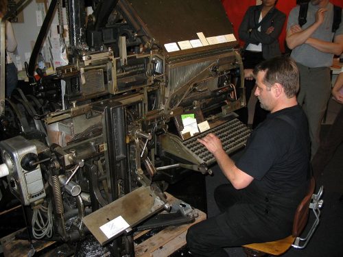 Linotype: notizie come piombo colato